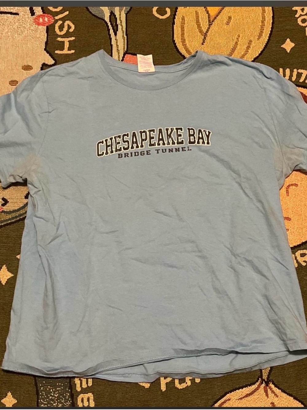 Chesapeake Bay Bridge Tunnel Light Blue Short Sleeve Tee